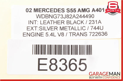 00-06 Mercedes W220 S430 S55 AMG Front Left / Right Side Seat Valve Block Module