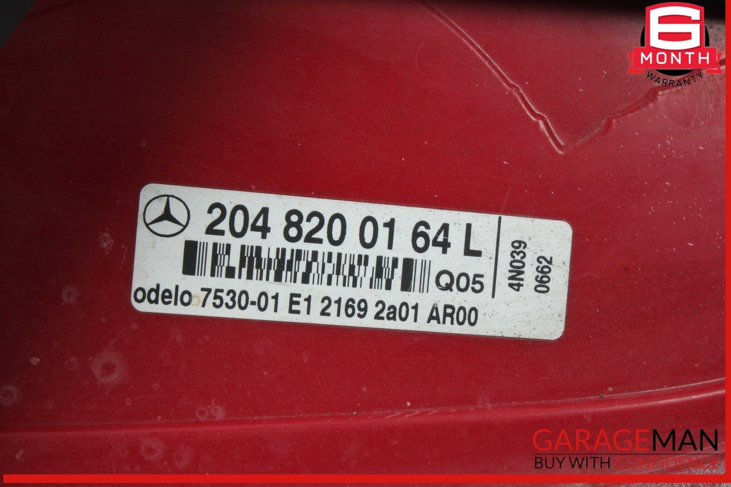 08-11 Mercedes W204 C300 C350 Tail Light Lamp Left Driver Side 2048200164 OEM