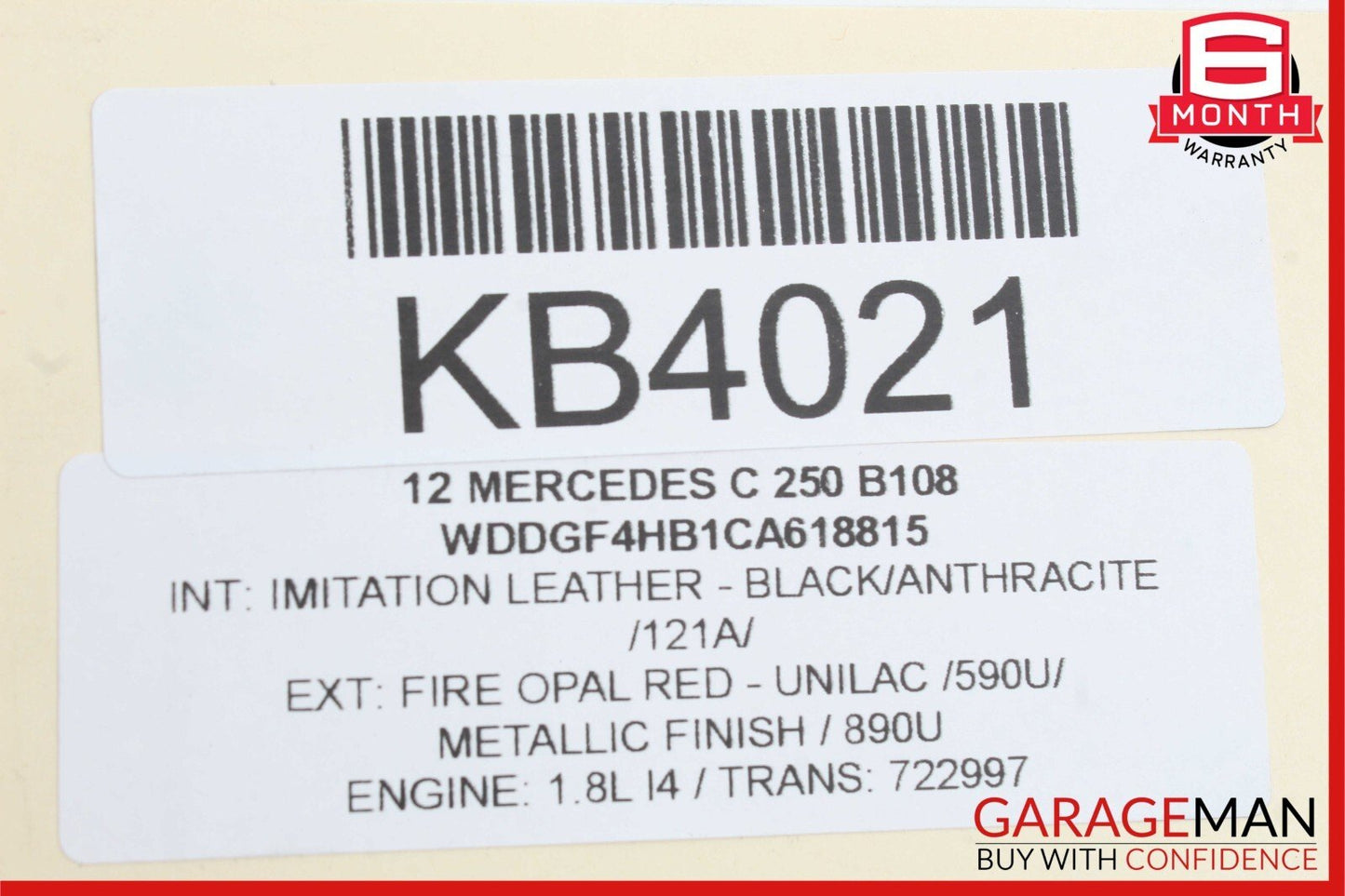 08-14 Mercedes W204 C250 C350 Rear Left Driver Side Door Lock Latch Actuator OEM