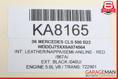 06-09 Mercedes W219 CLS500 Hazard Light Door Lock Switch Panel Control Wood OEM