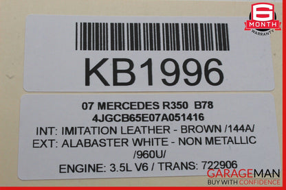 06-13 Mercedes W251 R350 ML550 GL320 Exterior Door Handle Front Left Side OEM