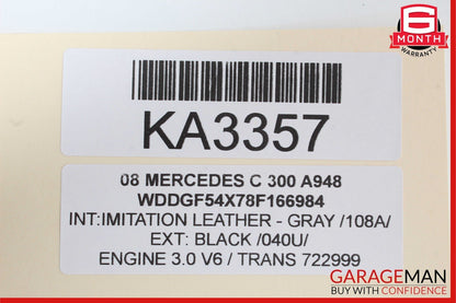 08-17 Mercedes W204 C300 CLS550 SLK350 E350 Trunk Lid Latch Lock Actuator OEM