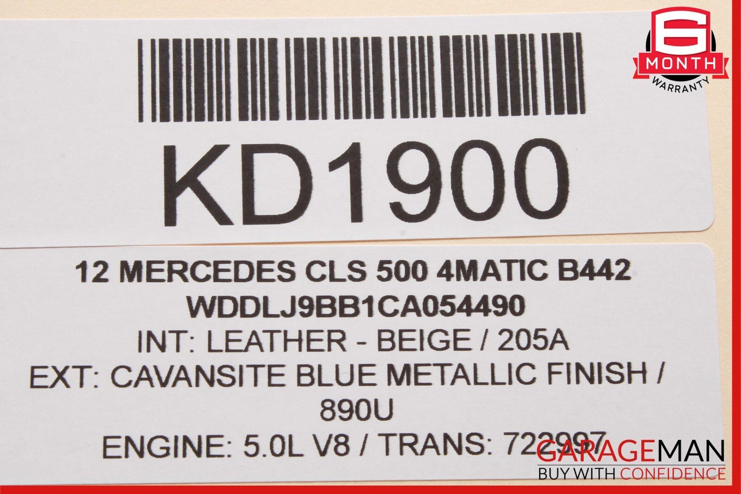 10-15 Mercedes W218 CLS500 Keyless Go Entry Control Module 1729007900 OEM