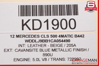 10-15 Mercedes W218 CLS500 Keyless Go Entry Control Module 1729007900 OEM