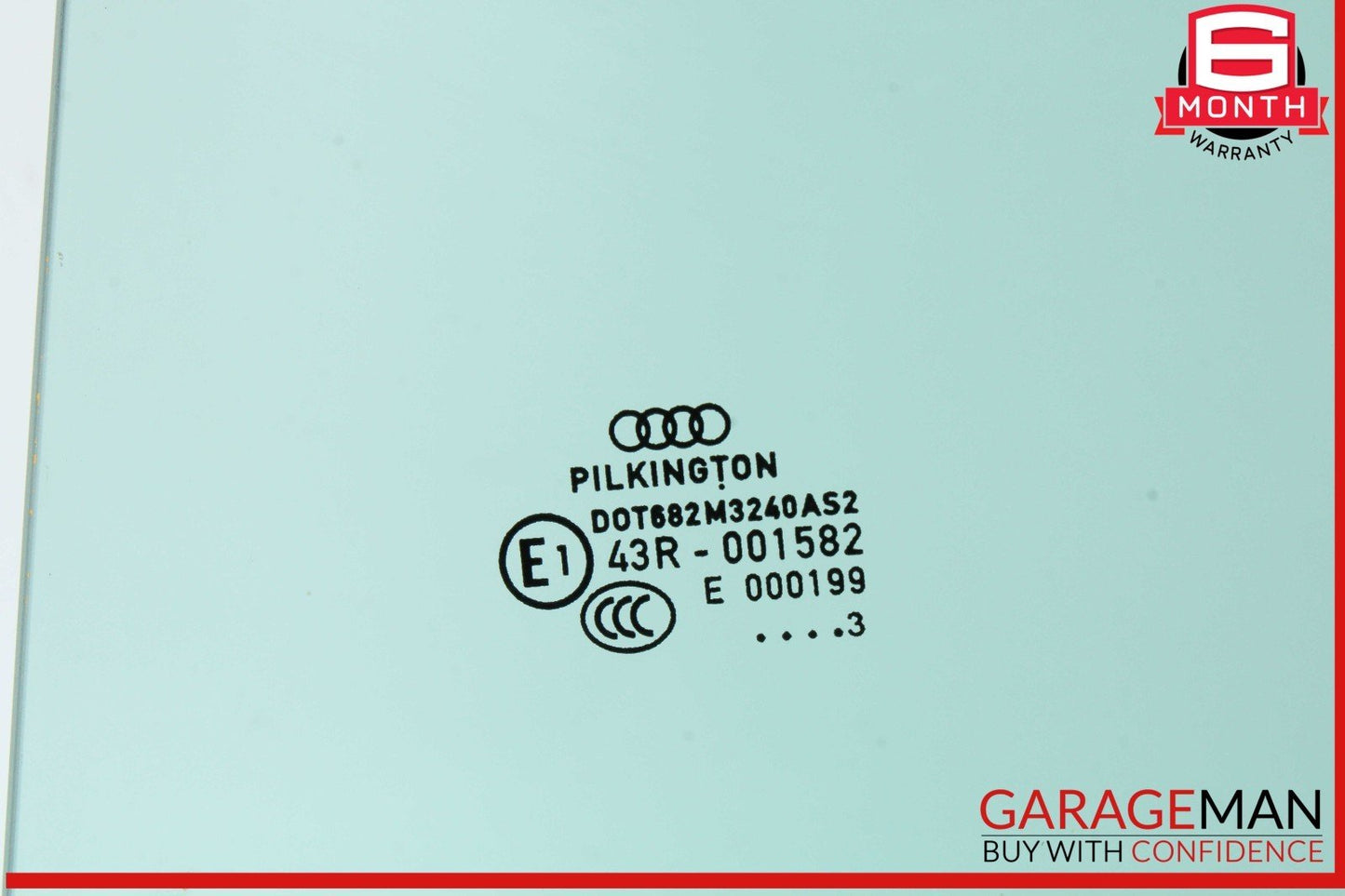 09-16 Audi A4 S4 Rear Left Driver Side Door Window Glass OEM
