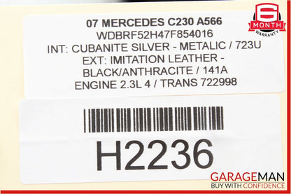 01-07 Mercedes W203 C230 C320 Rear Right Side Door Computer Control Module OEM