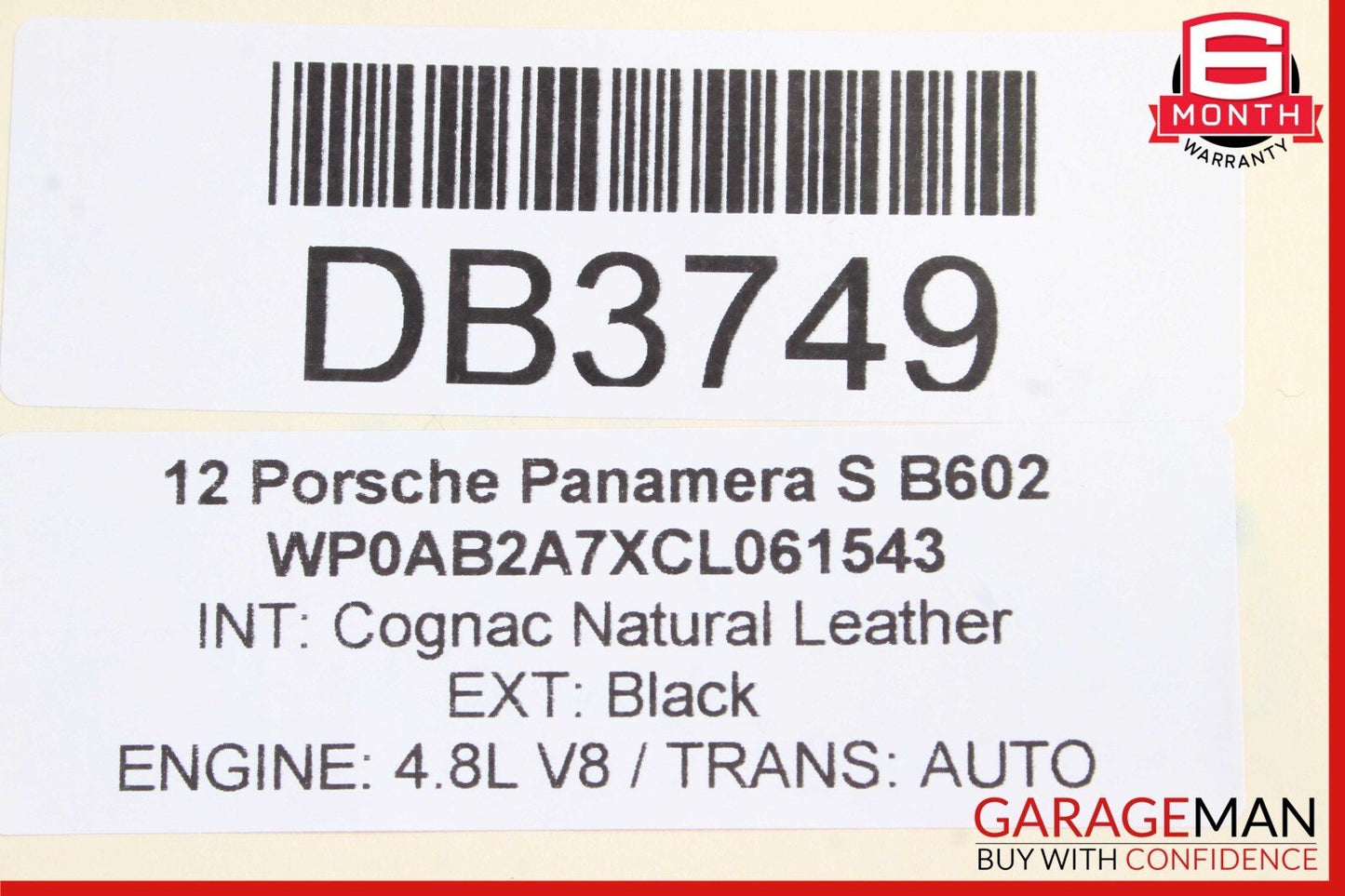 10-16 Porsche Panamera 970 Front Right Side Interior Door Panel Trim Cover Assy