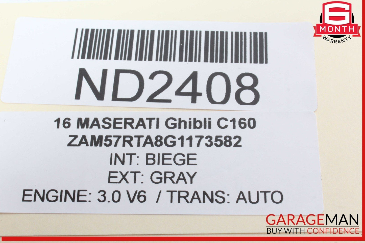 14-17 Maserati Ghibli Rear Right or Left Side Lower Control Arm 670002808 OEM
