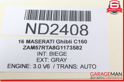 14-17 Maserati Ghibli Rear Right or Left Side Lower Control Arm 670002808 OEM
