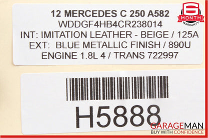 12-14 Mercedes E350 C250 Center Console Head Unit Controller Knob Multi Switch