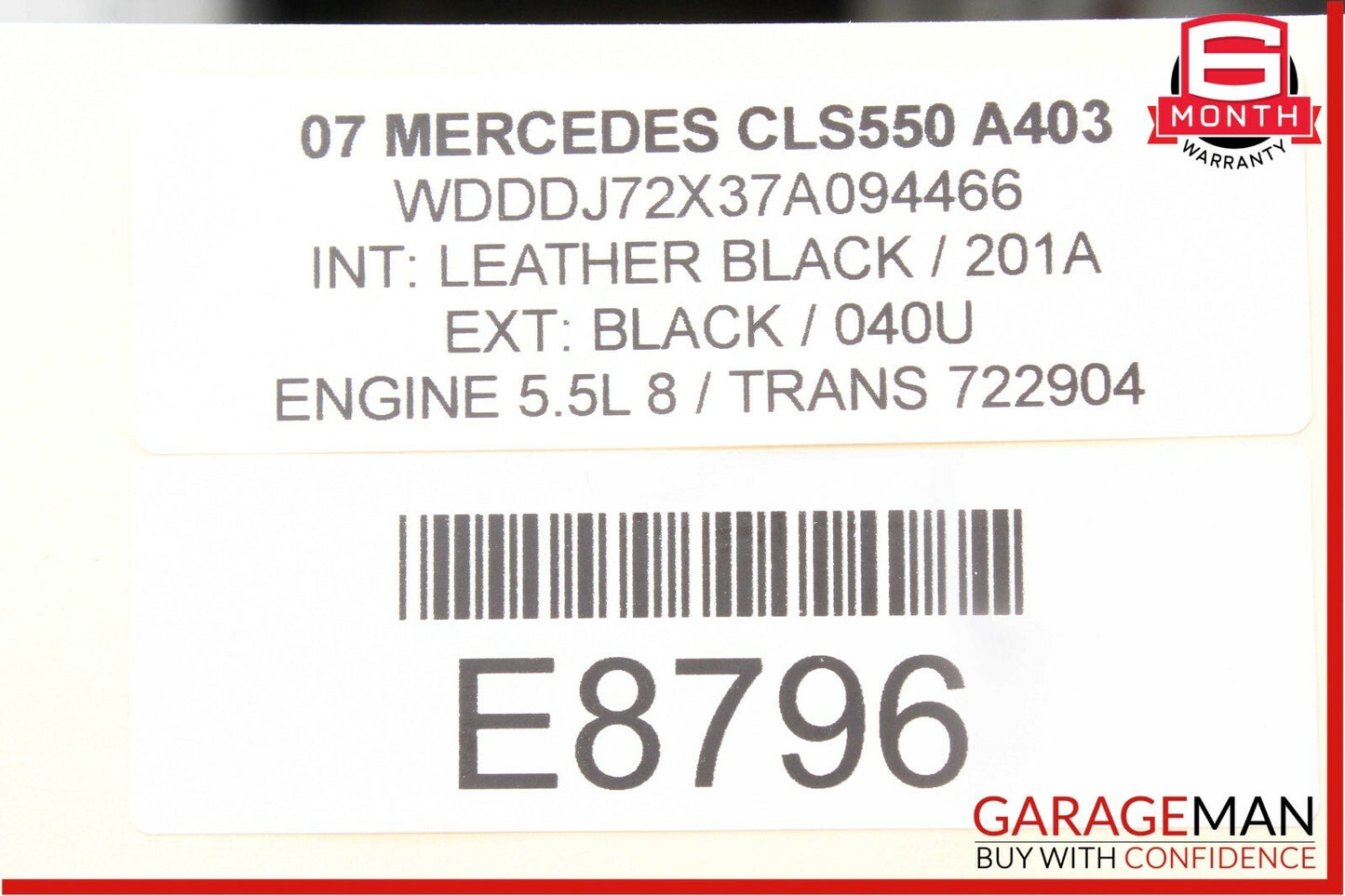 03-11 Mercedes W211 E500 CLS550 Under Seat Control Module Front Right Side OEM