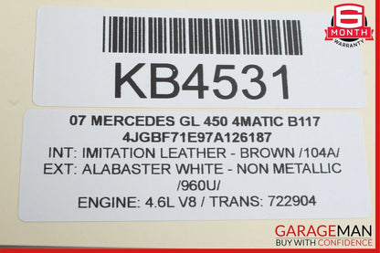 06-12 Mercedes X164 GL450 4MATIC Center Console Ash Tray Ashtray Lighter Wood