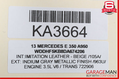 Mercedes W212 E350 E400 E550 Front Left Side Top Upper Control Arm OEM