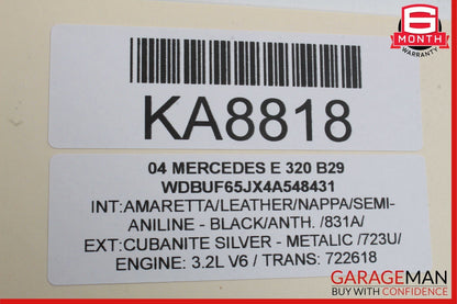03-11 Mercedes W211 E550 CLS550 Rear Overhead Dome Light Lamp Reading Map Gray
