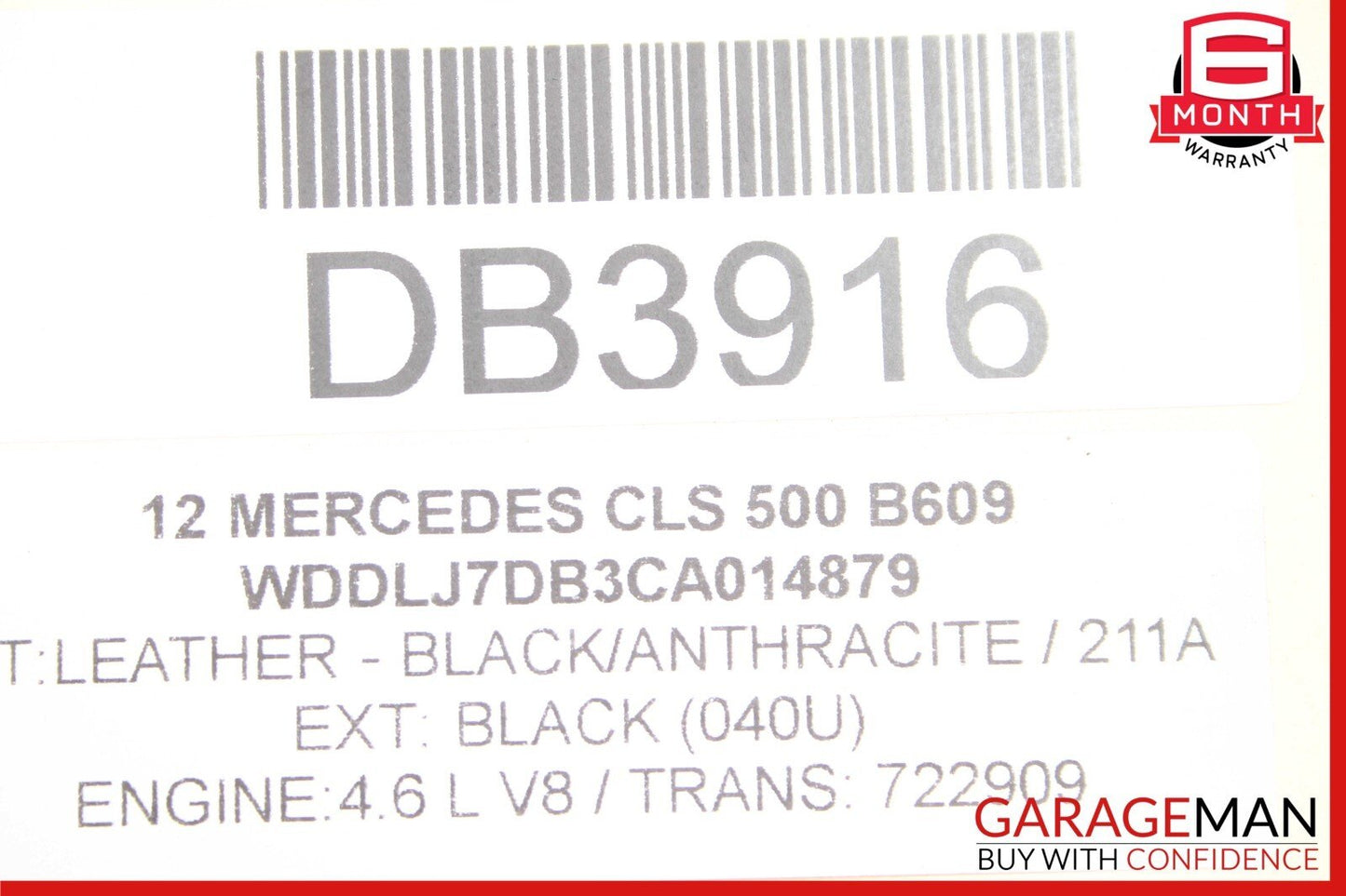 12-18 Mercedes W218 CLS550 CLS63 AMG Sunroof Sun Roof Glass Frame Track OEM
