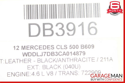 12-18 Mercedes W218 CLS550 CLS63 AMG Sunroof Sun Roof Glass Frame Track OEM