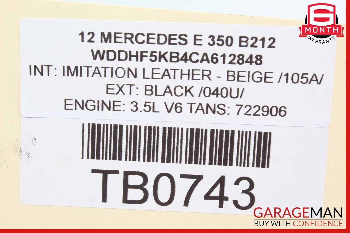 10-16 Mercedes W212 E350 E550 Front Right Side Top Upper Control Arm RWD OEM