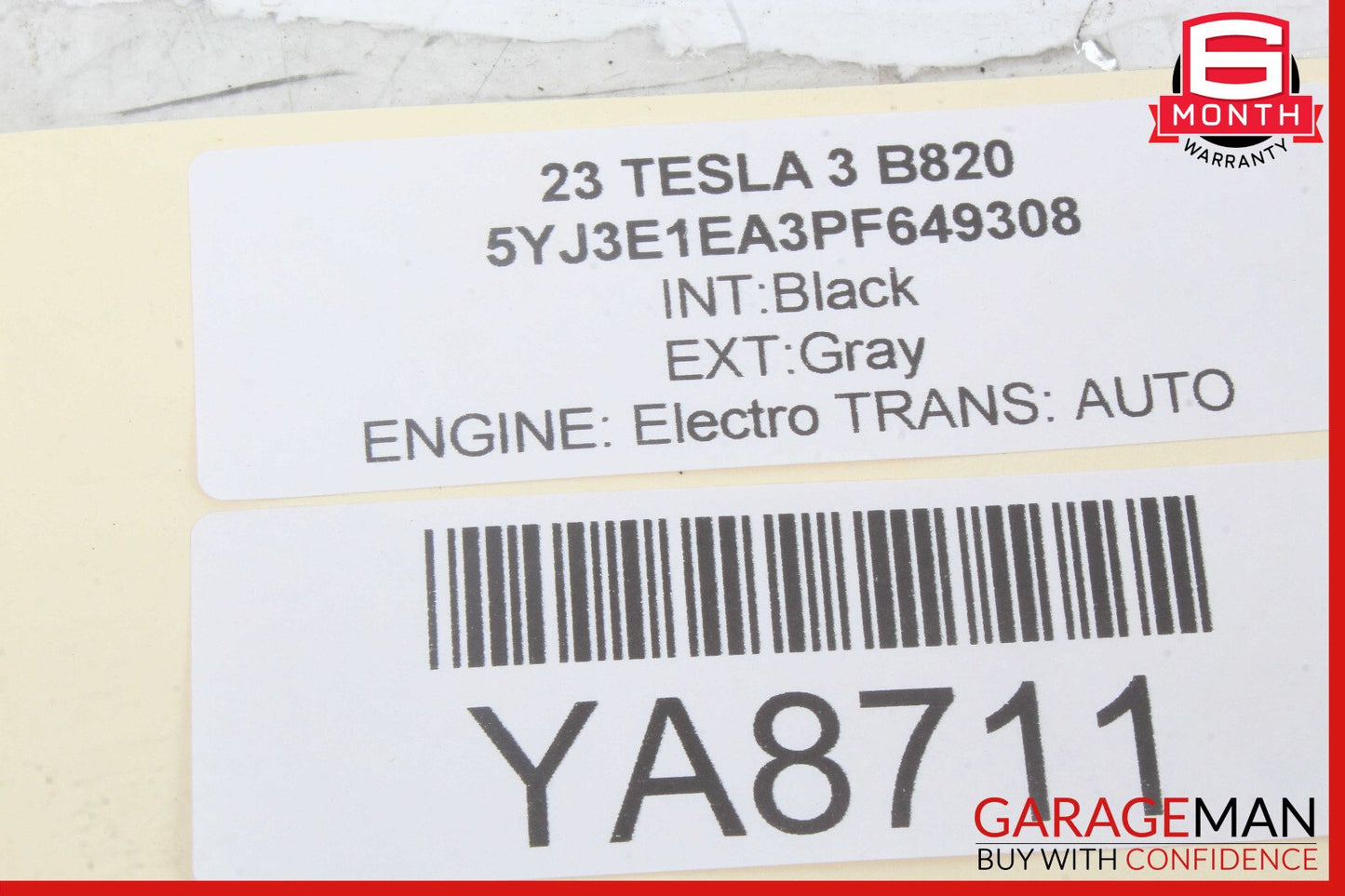 17-23 Tesla Model 3 Rear Right / Left Axle Shaft OEM