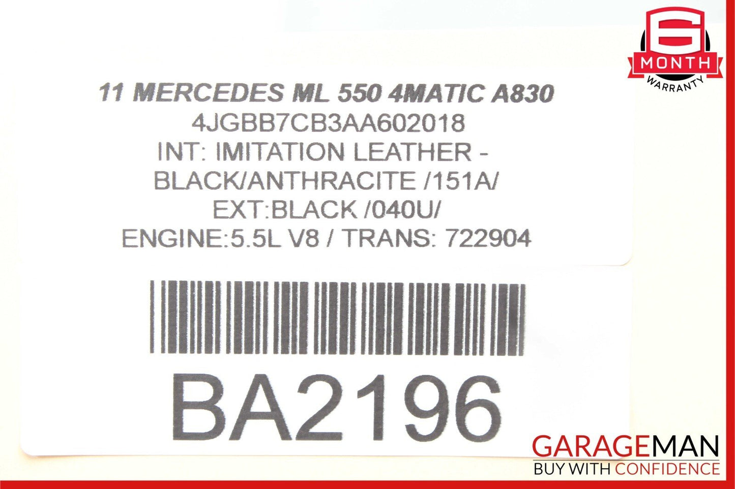 09-12 Mercedes W164 ML550 Center Dash AC A/C Heater Temperature Switch Assembly