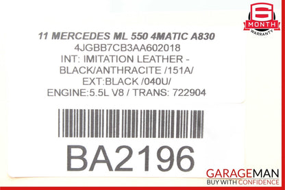 09-12 Mercedes W164 ML550 Center Dash AC A/C Heater Temperature Switch Assembly