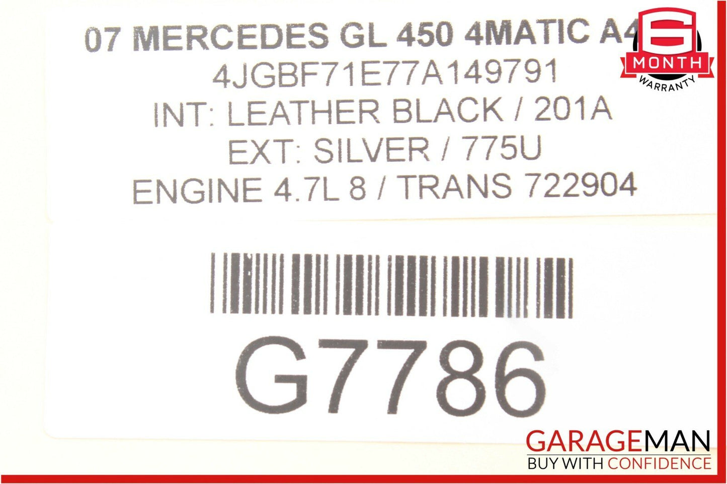 06-13 Mercedes GL450 ML500 R350 Front Left Side Door Control Module OEM