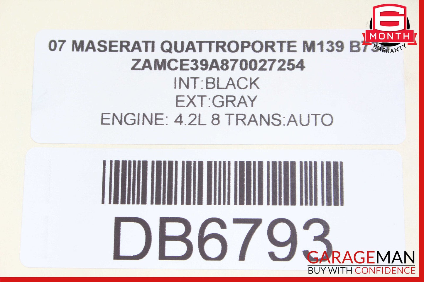 03-08 Maserati Quattroporte M139 Front Bumper Cover Panel Assembly White OEM
