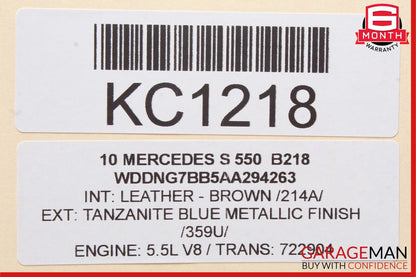 07-13 Mercedes W221 S550 S400 S350 Rear Right or Left Door Control Module Unit