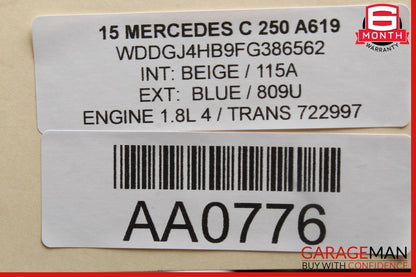 08-17 Mercedes C250 SLK250 Front Left Driver Side Door Control Module Unit
