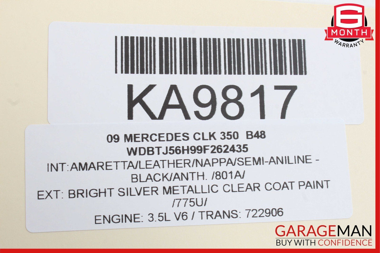 03-09 Mercedes W209 CLK350 CLK550 CLK55 AMG Rear BCM Body Comfort Module Unit