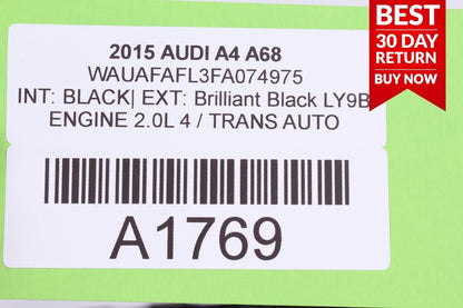 09-16 Audi A4 Front Dash Dashboard Panel Cover Trim Vent Assembly Black OEM