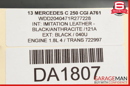 08-14 Mercedes W204 C250 Rear Overhead Dome Light Lamp Reading Map OEM
