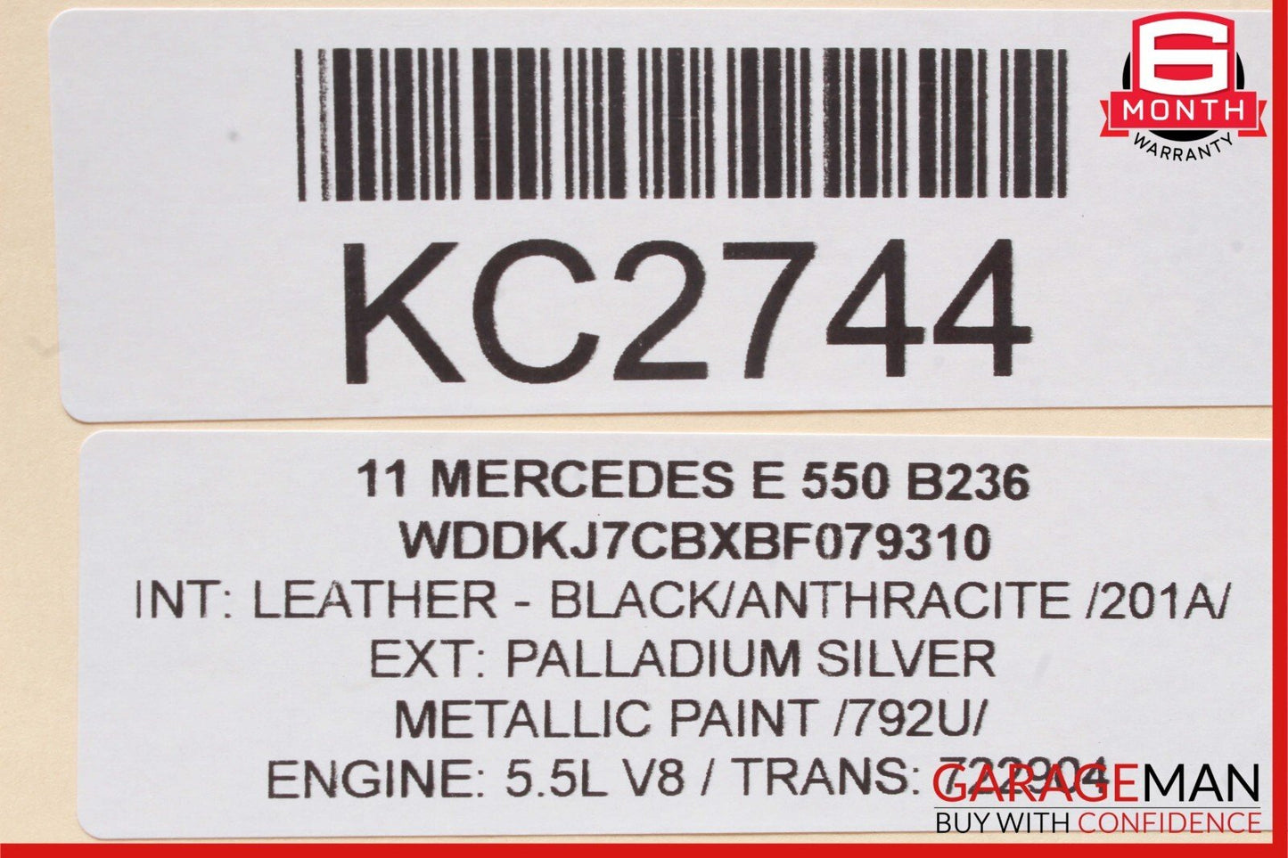 08-14 Mercedes W207 E350 E550 Right Seat Switch Control Valve 0005254300 OEM