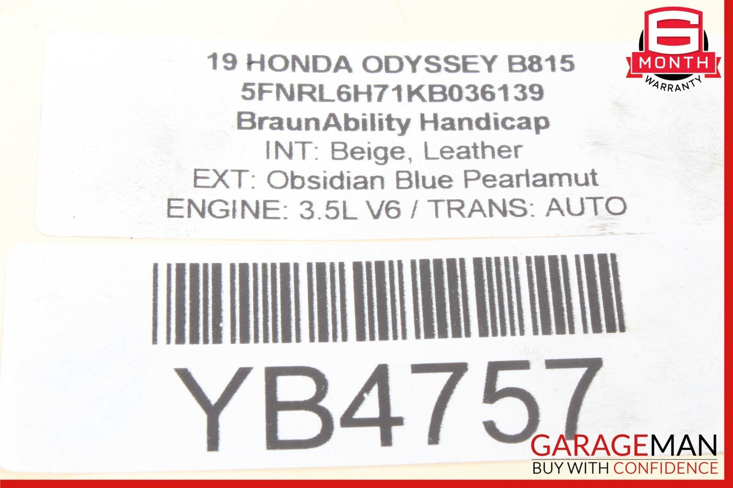18-23 Honda Odyssey 3.5L Front Right Passenger Side Shock Absorber Strut