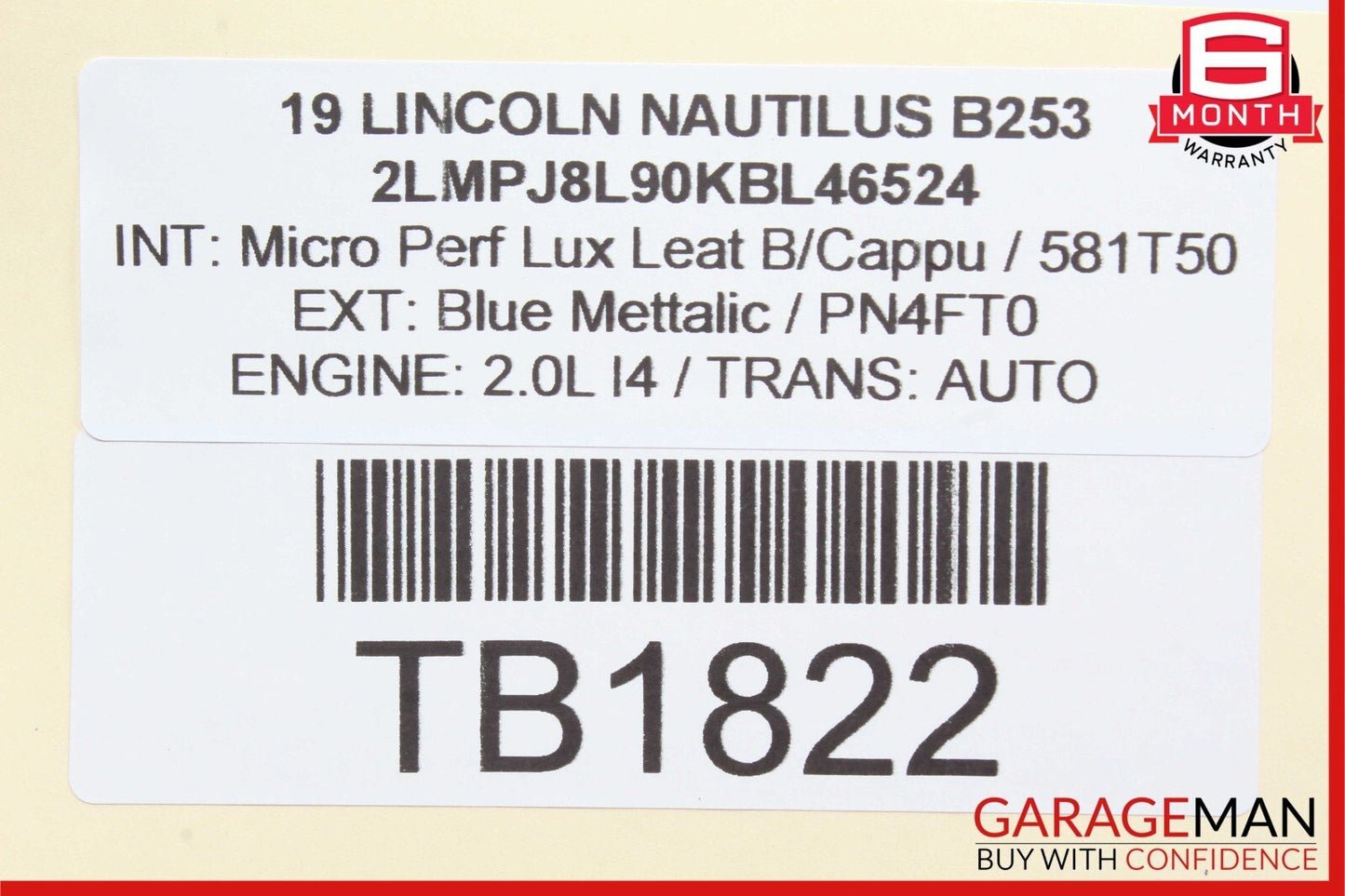 19-21 Lincoln Nautilus Rear Right & Left Side Brake Caliper Calipers Set of 2 Pc