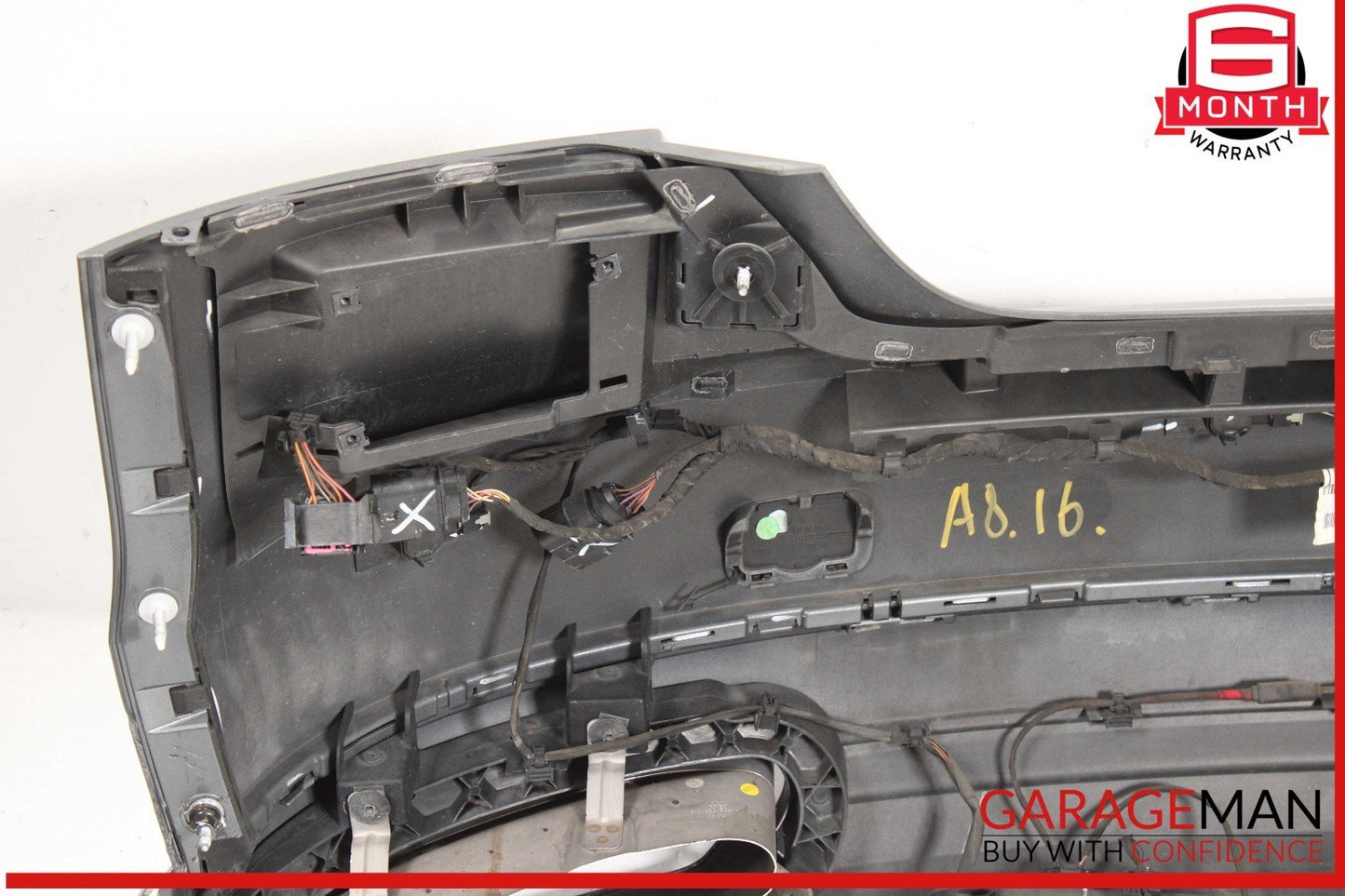 15-18 Audi A8 Rear Bumper Cover Assembly Grey 4H0807067E OEM