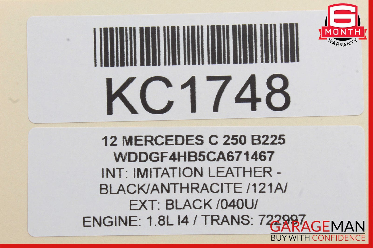 08-14 Mercedes W204 C250 C300 E350 Rear Left Door Lock Latch Actuator OEM
