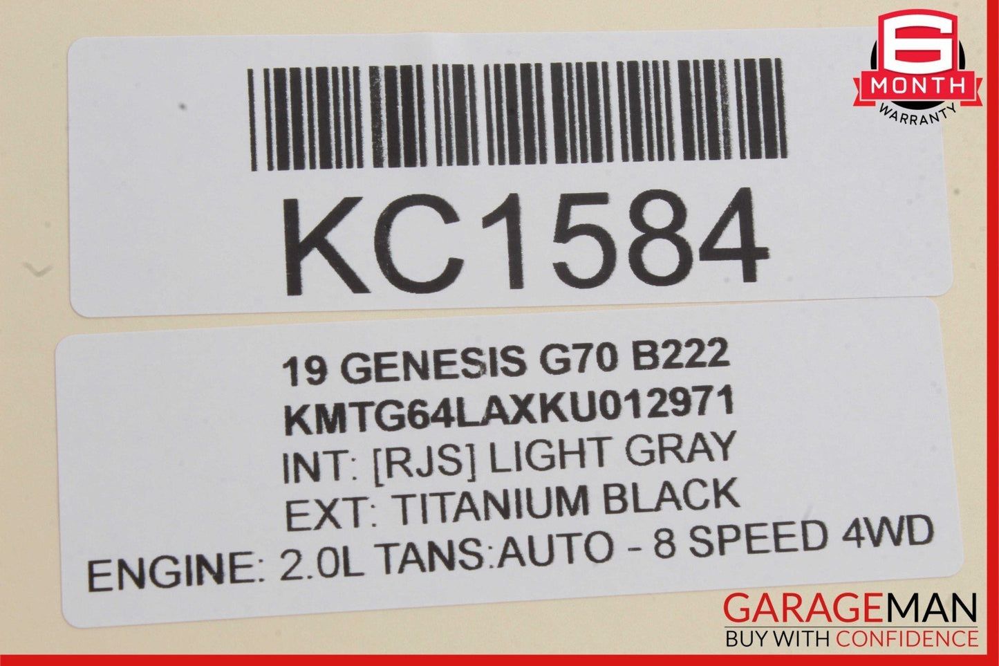 19-22 Genesis G70 Front Right Door Latch Lock Actuator 81320-G9000 OEM