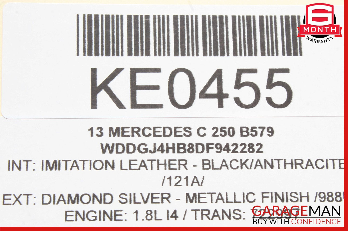 08-16 Mercedes W204 C250 Front Right Side Door Window Regulator Motor Unit OEM