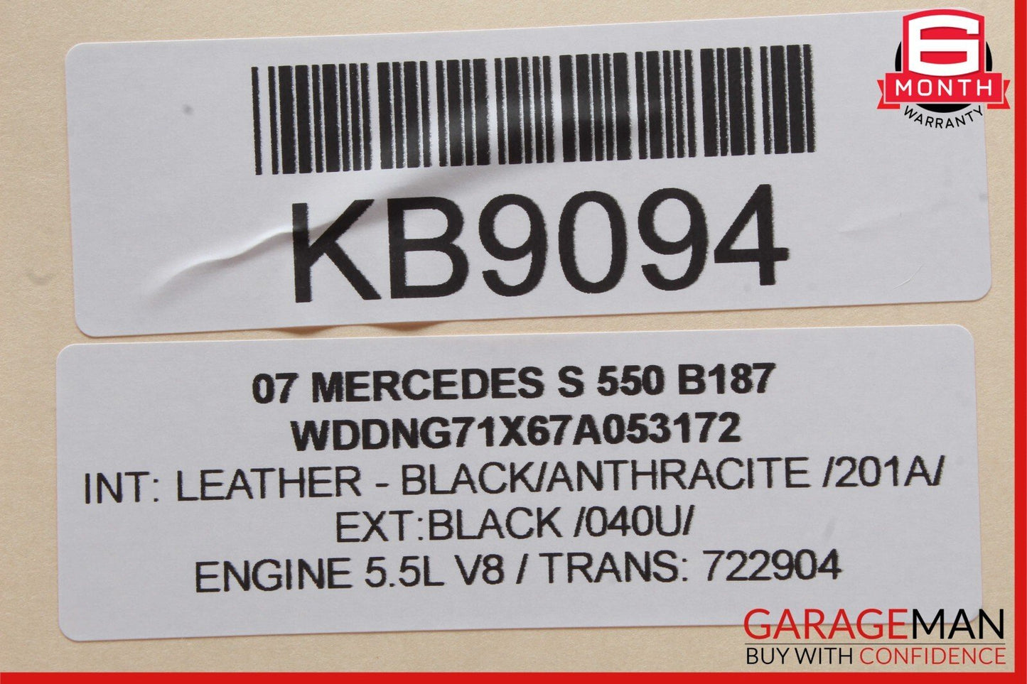 07-09 Mercedes W221 S550 CL550 Overhead Dome Light Sunroof Control OEM