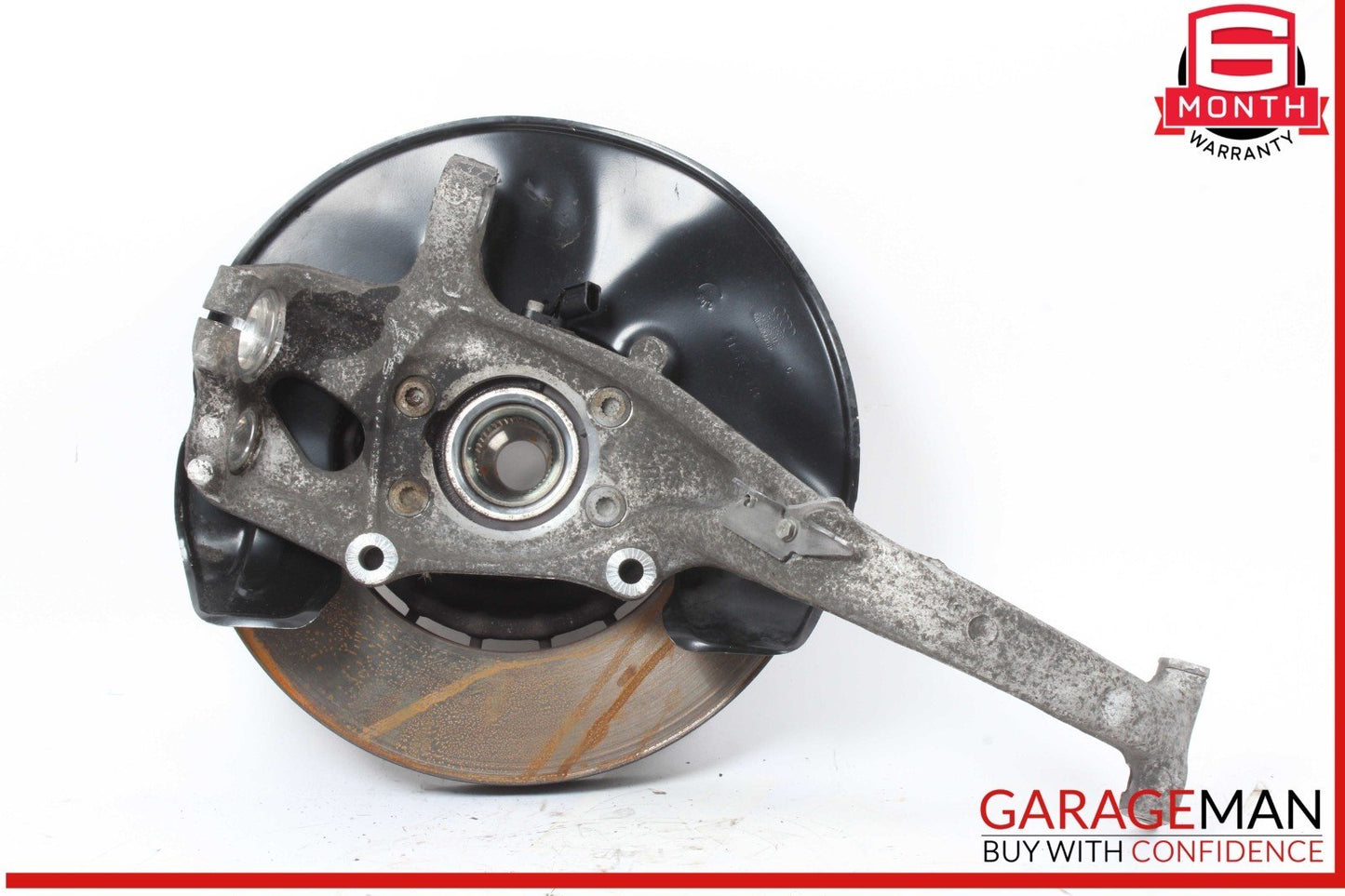 12-17 Audi SQ5 Front Right Side Spindle Knuckle Wheel Hub w/ Disc Rotor OEM
