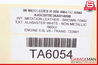 06-13 Mercedes R500 R350 R550 Front Right Side Axle CV Drive Shaft Driveshaft