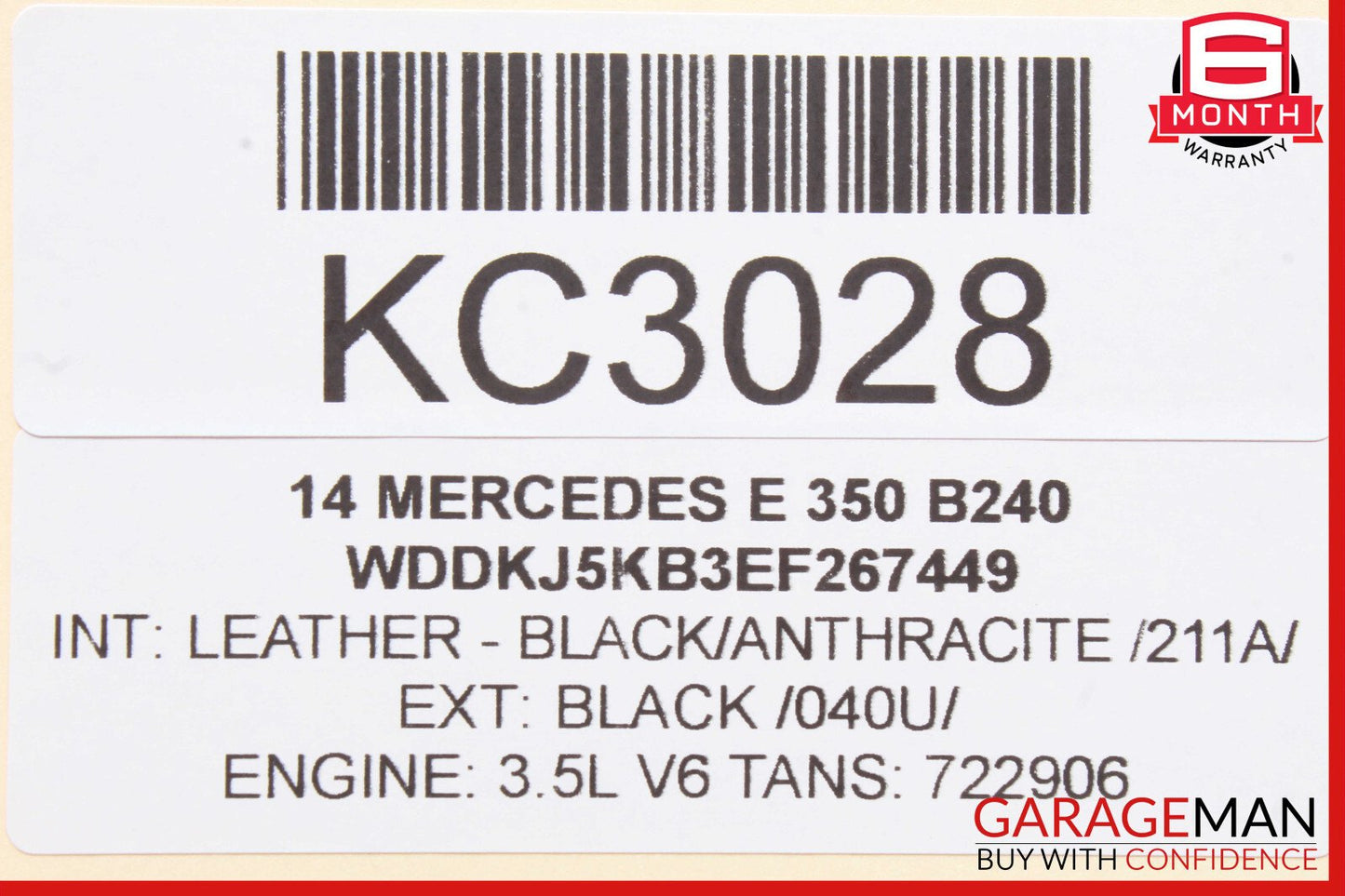 12-16 Mercedes W207 E350 GLK350 ECU Engine Control Module Unit OEM