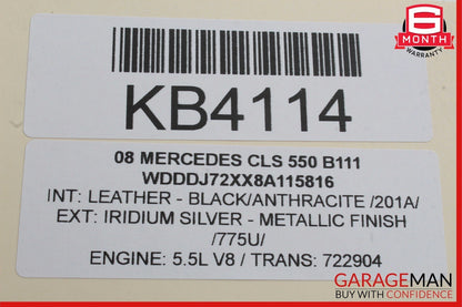06-11 Mercedes W219 CLS550 CLS500 Rear Right Side Exterior Door Handle OEM