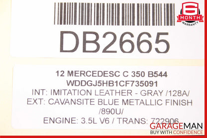 08-14 Mercedes W204 C250 C300 C350 Front Left Side Wing Fender Panel Cover Blue