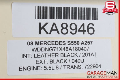 07-10 Mercedes W221 S550 S450 CL550 Steering Wheel Airbag Air Bag Black OEM