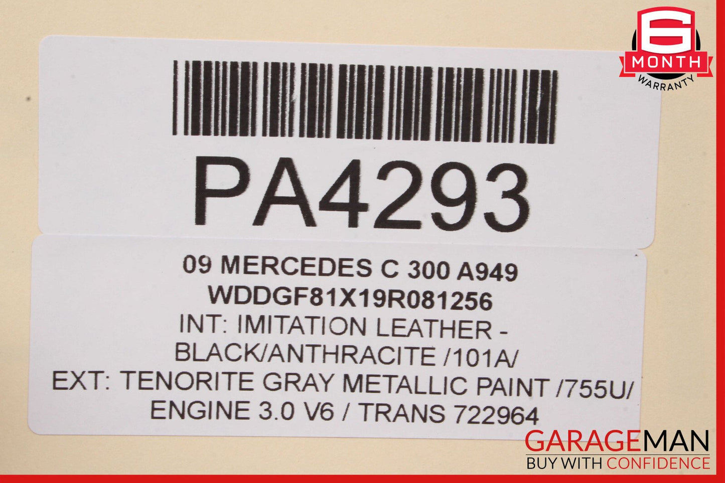 08-17 Mercedes C300 GLK350 E400 A/C Air Conditioning Condenser Shroud Assembly