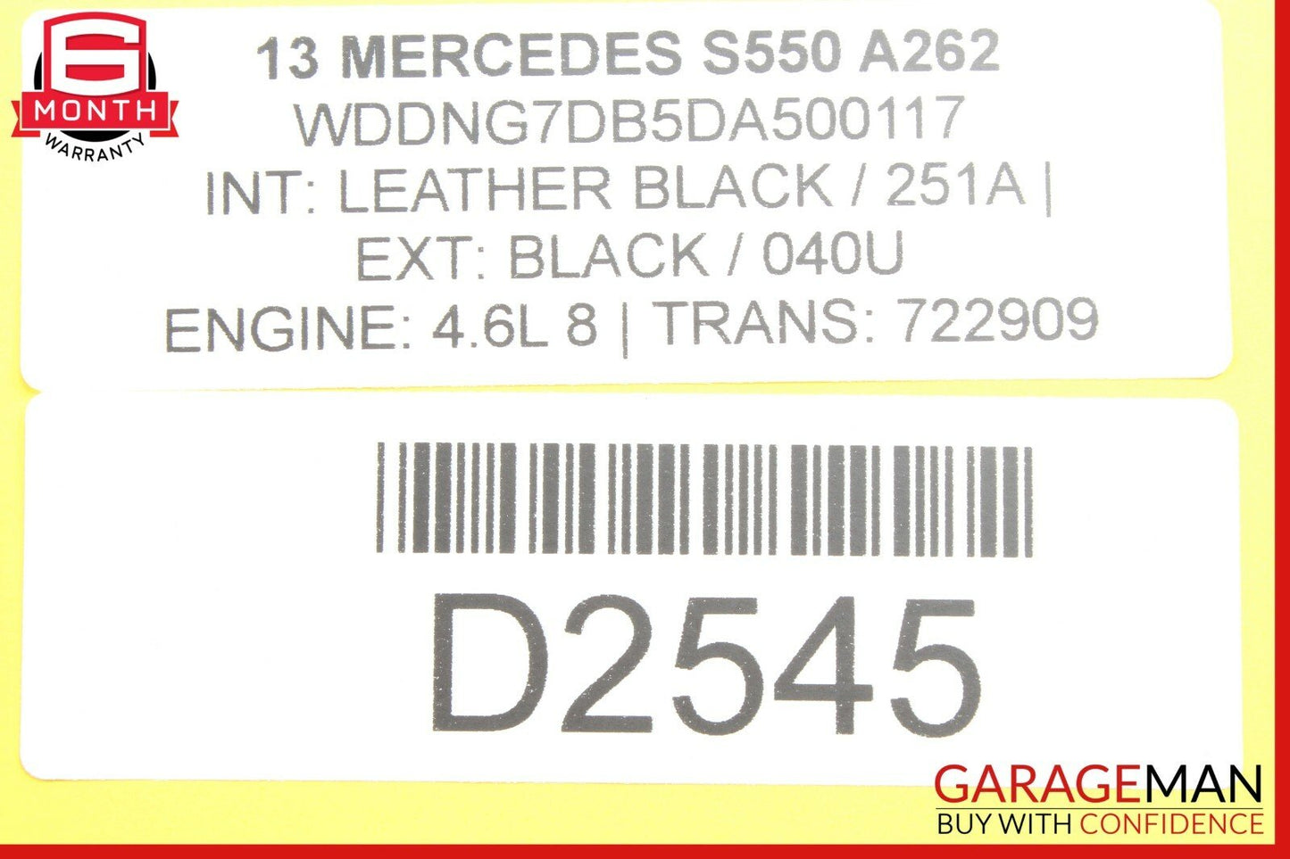 10-13 Mercedes W221 S550 Front Right Passenger Side Door Control Module Q02 OEM