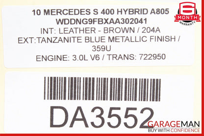 07-13 Mercedes W221 S400 S63 AMG Trunk Lid Locking Hydraulic Pull Down Pump OEM