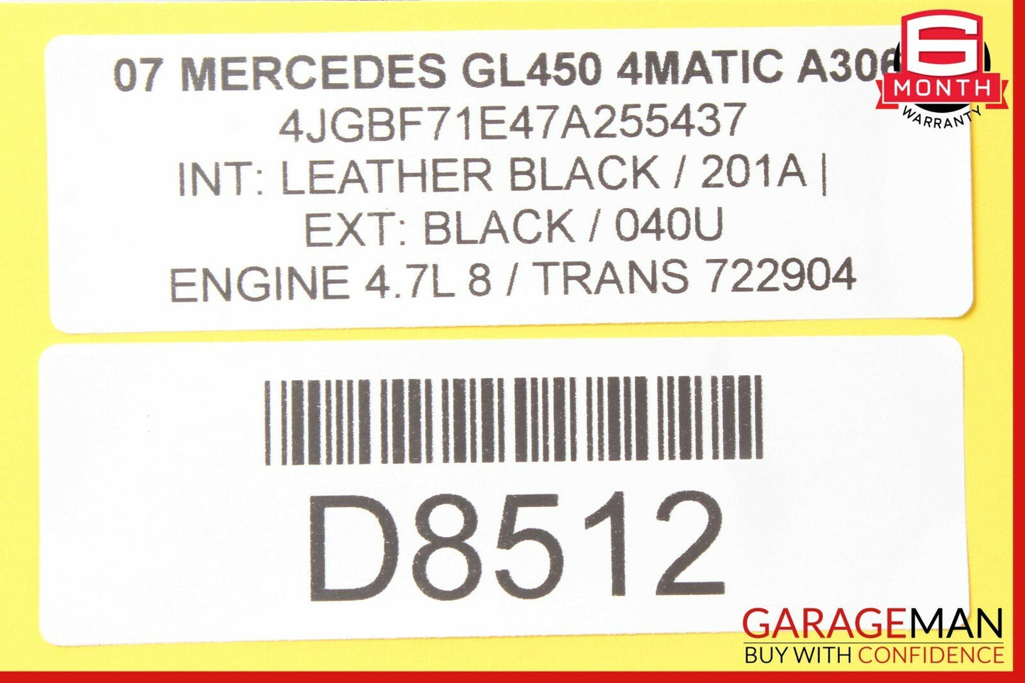 06-12 Mercedes X164 GL450 R500 ML450 Front Left Driver Door Control Module OEM