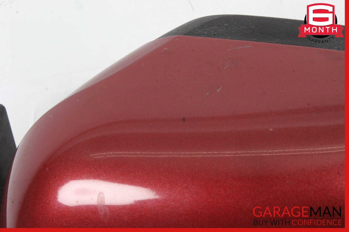 11-12 Nissan Leaf Front Left Driver Side Door Rear View Mirror Red OEM